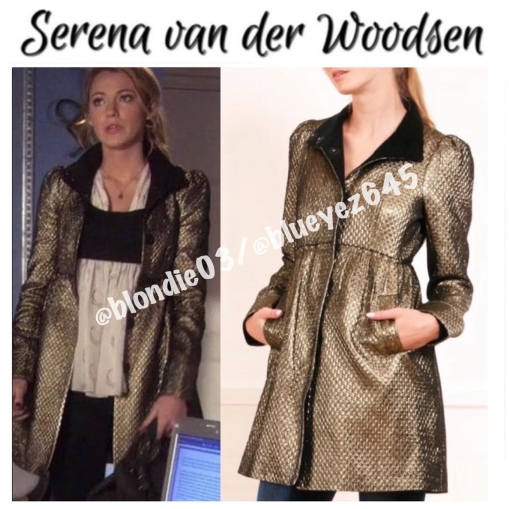 Alice + Olivia Gold and Black Jacket - Picture 1 of 4